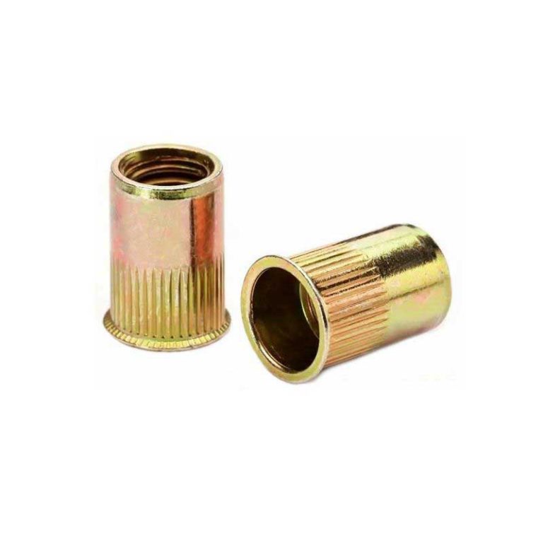Zinc-plating---yellow-color-reduce-head-knurled-body-rivet-nut-