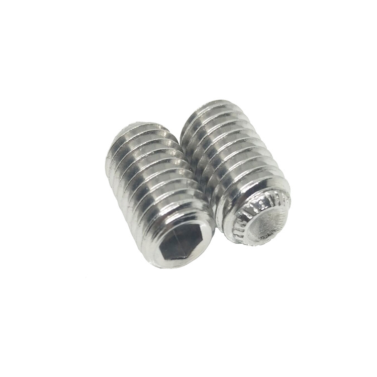 stainless steel knurled cup point screw